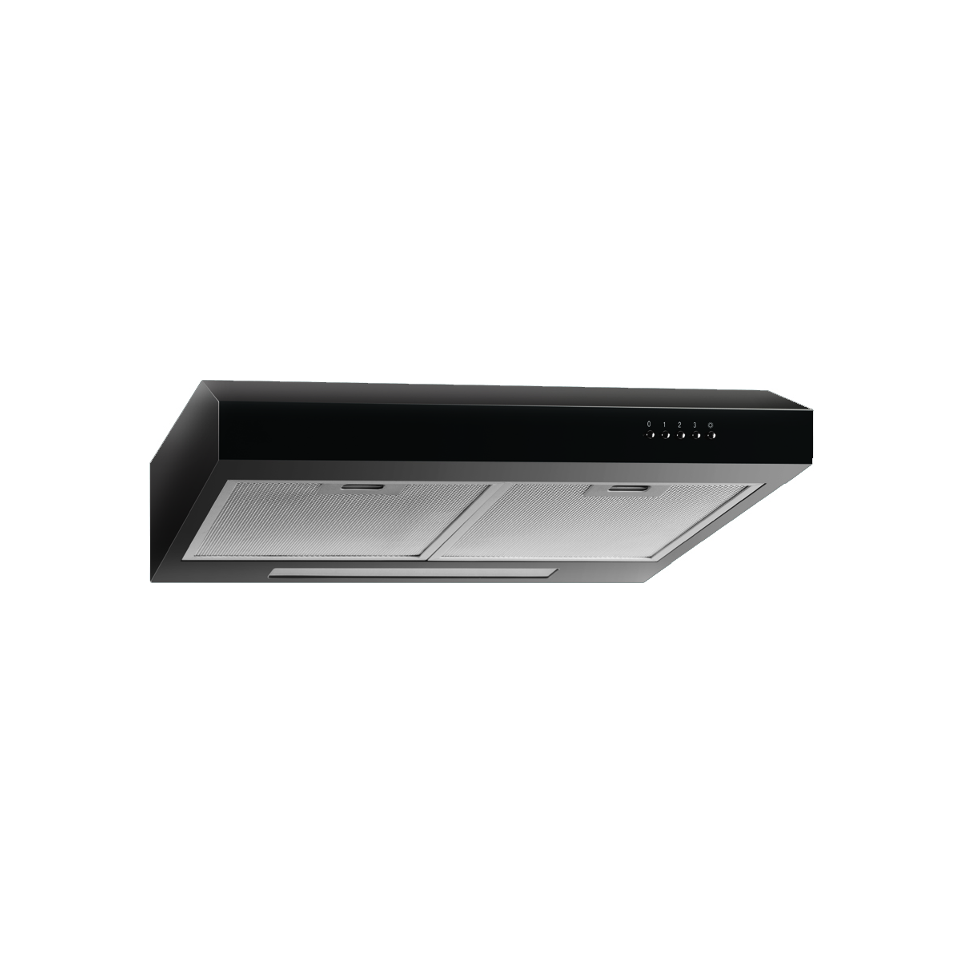 EUROair 60cm Slimline Cooker Hood - Black